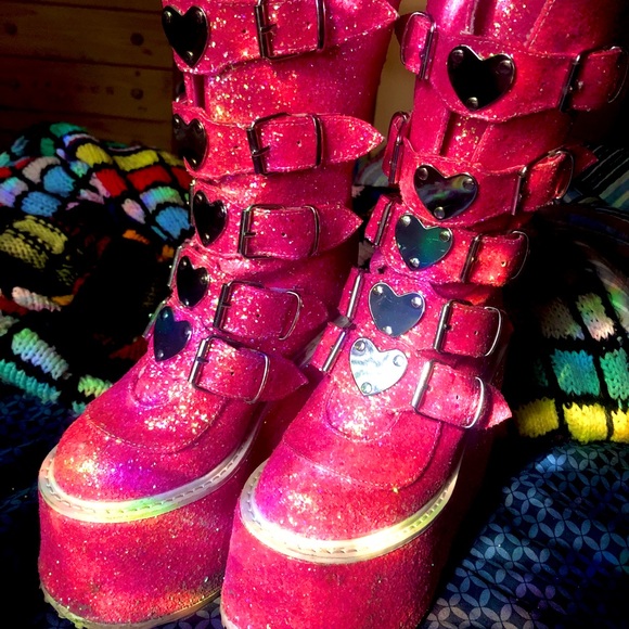 Pink Damned Angel Demonias | Poshmark